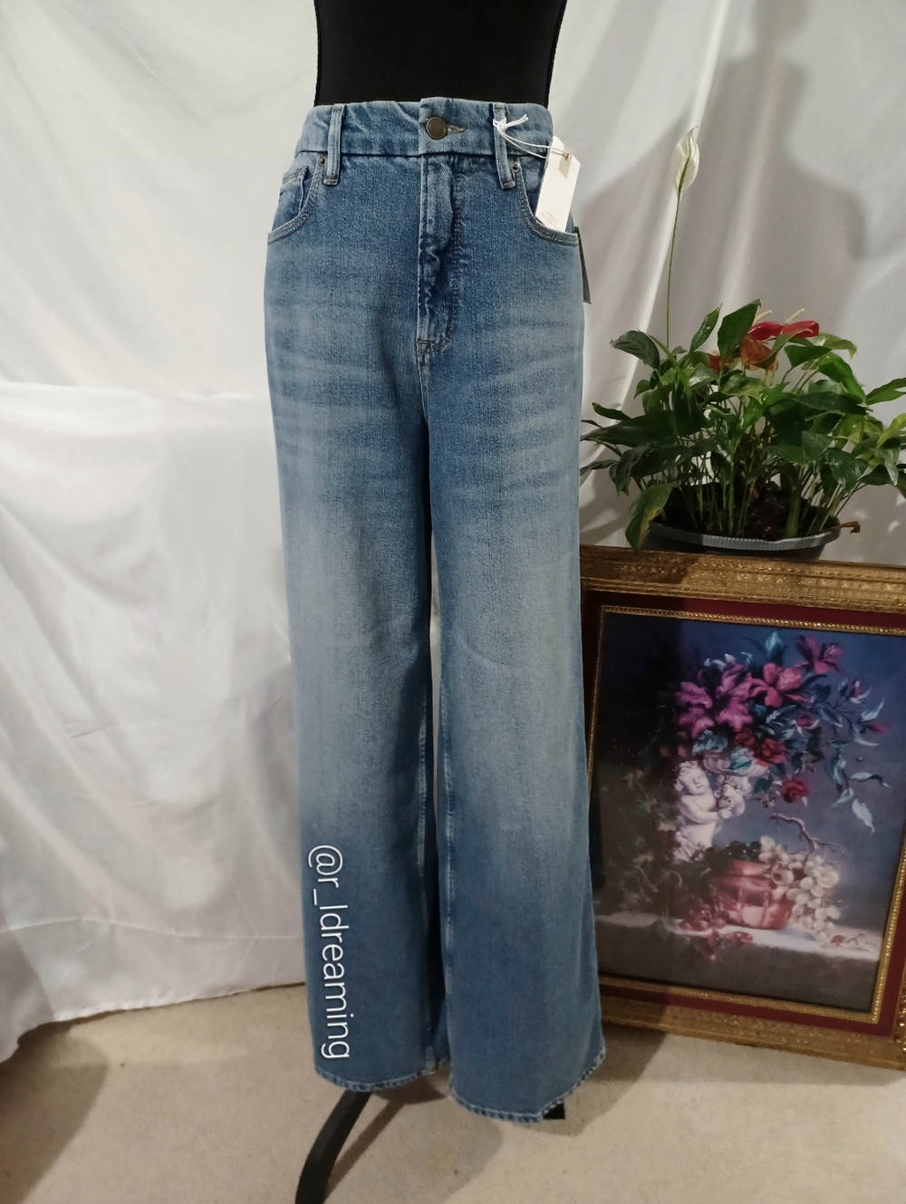 NWT Good American Good Skate Wide Jeans Size 10/30 in Indigo1142 - Picture 4 of 16
